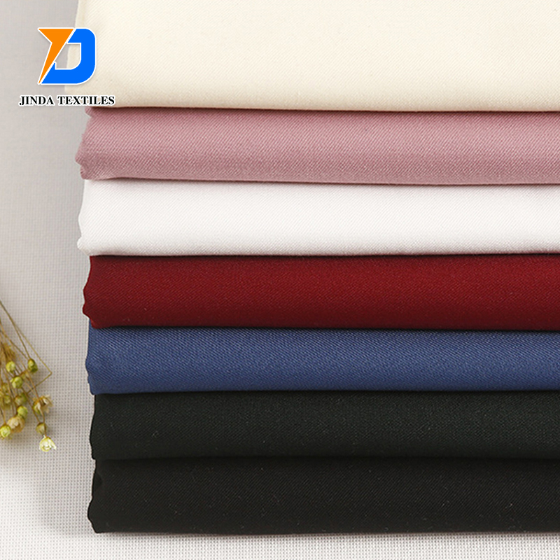 Jinda пользовательский поли хлопок 100% полиэстер Мягкая саржевая Ткань Текстиль tc 65/35 для униформы Спецодежда Чистая 100 хлопчатобумажная ткань
