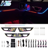 Éclairage intérieur automobile, lumière ambiante LED pour Volvo S60 V60 XC60, 64 couleurs, éclairage ambiante intérieur de voiture, 18 en 1