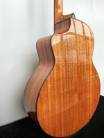 Warm Sound 36 Inch Folk Guitar Sitka Spruce Solid Top Mahogany Natural Gloss