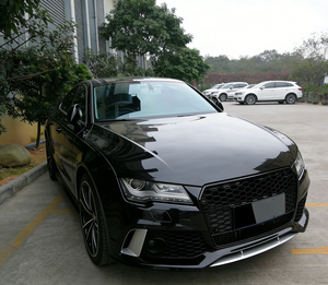 Kit Carrozzeria per Auto A7 S7 C7, Aggiornamento Stile RS7, <span class=keywords><strong>Paraurti</strong></span> <span class=keywords><strong>Anteriore</strong></span> con Griglia Frontale e Logo a 4 Anelli per <span class=keywords><strong>AUDI</strong></span> A7 S7 C7 2009-2015 - Product Image 5