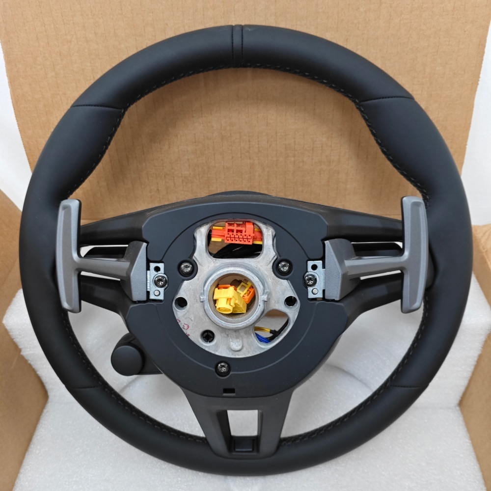 Custom Full Black Steering Wheel (Porsche Fitment), photo 6