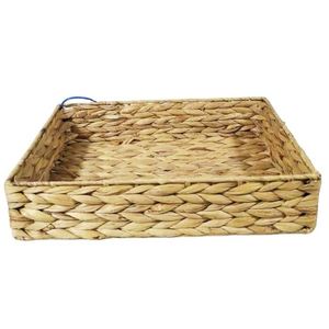 Giỏ giặt nhỏ cho phòng ngủ mây mây lưới cỏ biển <span class=keywords><strong>laudery</strong></span> đơn giản sắp xếp vòng tròn mảnh bánh mì Canister Tím - Product Image 1