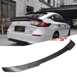 OTD Style Carbon Fiber Rear Bumper Spoiler Trunk Wing <b>Boot</b> Lip Ducktail for Honda Civic Type R FL1 FL4 Hatchback Auto Tuning - Product Image 1