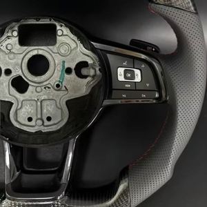 Volant en fibre de carbone de haute qualité adapté à Volkswagen Polo gti Scirocco GTS <span class=keywords><strong>GTE</strong></span> GLI R-Line <span class=keywords><strong>Golf</strong></span> 6 Mk4 Mk5 Mk7 GTD CC - Product Image 4