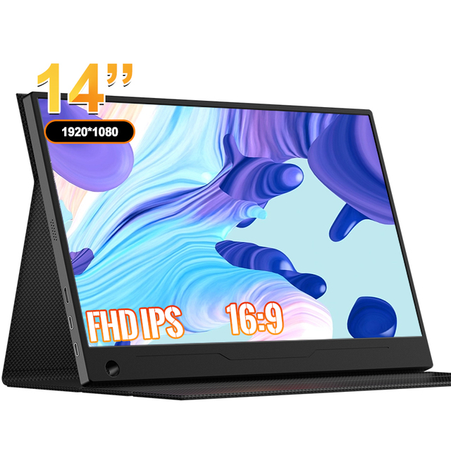 EIMIO Newest 14Inch 1080P Gaming Smart Portable Monitor with IPS Panel and Type-C Interface for MacBook