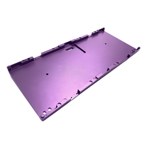 Clavier mécanique personnalisé avec plaque de base en aluminium et finition de surface usinée par CNC
