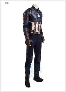 Avenger capitaine <span class=keywords><strong>adulte</strong></span> Costume vacances garçon moulante Halloween Costume capitaine d'Amérique Cosplay Costume - Product Image 3
