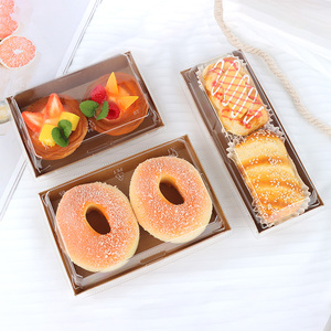 Takeaway Sushi hộp với logo tùy chỉnh kraft giấy Sushi bao bì dùng một lần cấp thực phẩm Khay giấy cho nhà hàng sử dụng - Product Image 1