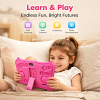 Tablet Anak 7-inci 16GB Quad-Core MTK 1.3GHz Android 8.1 Wi-Fi Layar Sentuh Kapasitif Anti Guncangan Tablet Edukasi