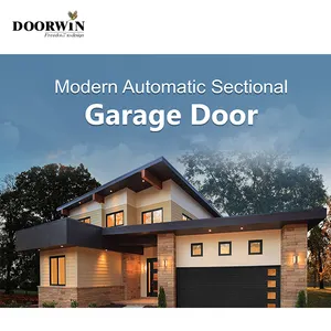 Doorwin Combined Aluminum Garage Door With High Insulation And Anti-theft Performance Automatic Home Garage Door