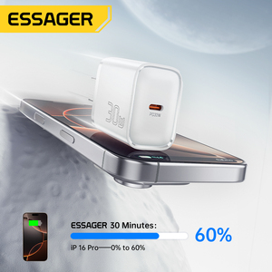 <span class=keywords><strong>ESSAGER</strong></span> ES-CD52 US UK EU 30W PD Gan USB C ที่ชาร์จเร็ว - Product Image 3