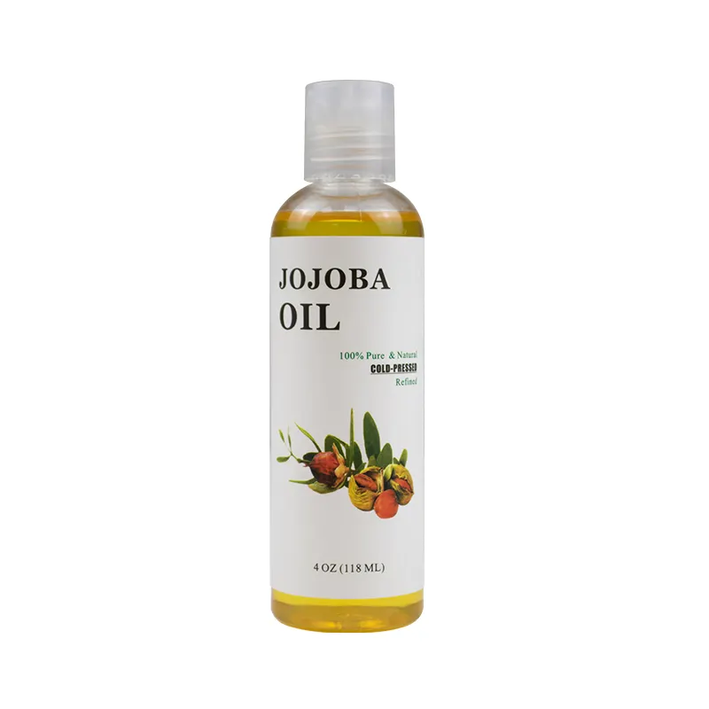 Prix d'usine Marque privée 100% Huile de graines de jojoba biologique naturelle Hydratant pour le visage certifié Huile capillaire de jojoba à l'argan