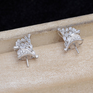 Anillo de Plata S925 Wenchi, Accesorios DIY, Soporte para Perlas Semiterminadas de 11-12mm, China 15684 - Product Image 4