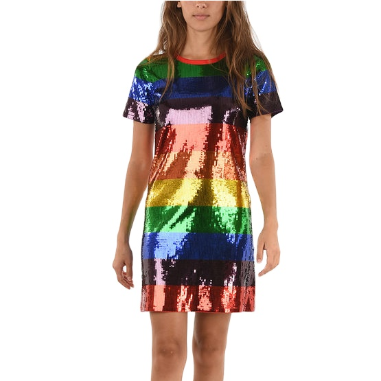 slim fit dress slacks Girls: The Fun Is Here Rainbow Sequin Dress – Shop the Mint main image 0