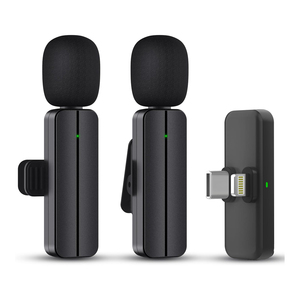 Micrófono de solapa inalámbrico con Lightning y enchufe tipo C Micrófono de conferencia profesional de nuevo diseño - Product Image 1