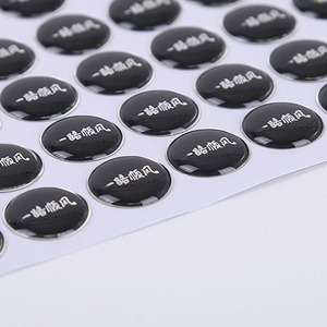 Pegatina con logotipo de coche Weihou, etiqueta impresa personalizable autoadhesiva de epoxi transparente para decoración de vehículos - Product Image 2
