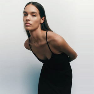 <span class=keywords><strong>Abito</strong></span> da donna estivo personalizzato con cinturino <span class=keywords><strong>incrociato</strong></span> stile stile Chiffon Sexy stile Chiffon tessuto coreano senza maniche in stile - Product Image 3