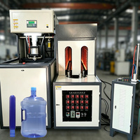 Machines de soufflage semi-automatiques PET/PC pour bouteilles d'eau de 5 gallons, 18 litres, 19 litres, 20L