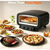 Four à pizza professionnel ANBOLIFE OEM 14 |   16 pierres rotatives, système à double brûleur breveté, pizzas en 5 minutes, nettoyage facile