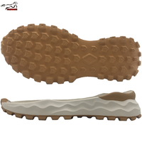 Semelle de chaussure en caoutchouc Mustang légère à semelle intermédiaire ondulée, absorption des chocs, antidérapante, durable, motif de bande de roulement pour le Maroc et la Mongolie