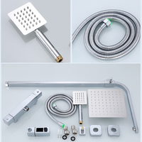 Robinet de douche mural moderne et simple à deux fonctions HuSheng, personnalisable, pour salle de bain et hôtel – Nouvelle collection en promotion