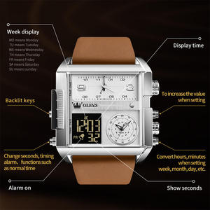 1101 Casual Electronic Wrist Watch for Student Chronograph <b>Alarm</b> Sport Digital Watches Wholesale New Square Watches - Product Image 3