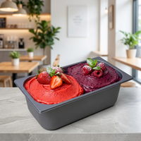 Boîte en plastique pour crème glacée sans odeur, sans BPA, en PP de qualité alimentaire, pour les boutiques de desserts sains