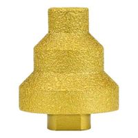 Foret diamanté à pas variable M10 brasé sur mesure, foret diamanté pagode brasé dentelé pour carreaux de céramique et granit – Approvisionnement direct usine