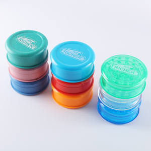 Biodegradable Plastic Dry Herb Grinder Eco-Friendly Herb Crusher with Clear for Window Bulk - Product Image 1