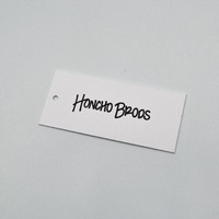 Étiquettes volantes pour vêtements propre logo marque de papier de vêtement de luxe étiquettes volantes imprimées pour étiquettes de vêtements