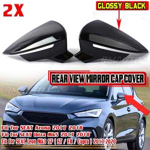 Coque de rétroviseur pour Seat Leon 5F MK3 2013-2020, pour Ibiza MK5, pour Arona 2017-2018, accessoires de rétroviseur latéral de voiture - Product Image 1