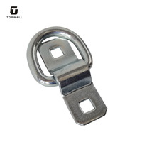 Anneau de traction en zinc forgé, mini anneau en D, plaqué zinc, personnalisable, pièces de carrosserie de camion, porte-bagages, fourgonnettes, sacs, boîtes, accessoires de fourgonnettes de transport