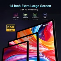 Tablette PC éducative 14 pouces MTK Octa Core Android 13 Nouvelle 4G 5G Double SIM 1.2GHz 1920x1200FHD 2K 6GB+256GB 10000mAh Clavier