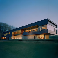 Structure métallique modulaire moderne conçue sur mesure Entrepôts d'immeubles de bureaux préfabriqués commerciaux et industriels à prix concurrentiels