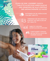 Comprimés Vapeur Douche Haute Qualité Aromathérapie Spa Bombe Fizzy avec Huiles Essentielles OEM Marque Privée Usine
