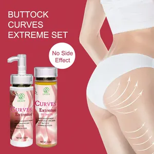 Ensemble de crème d'amélioration de levage de fesses d'OEM grandes fesses crème d'agrandissement de hanche originale ensemble de crème d'huile d'agrandissement de fesses de hanche Sexy