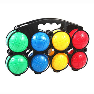 Outdoor Sport Colorful Lawn Bowling 8 Balls <span class=keywords><strong>Bocce</strong></span> Game Set - Product Image 1