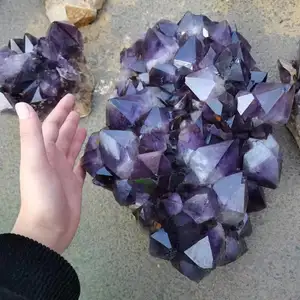 Groothandel Natuurlijke Uruguay Hoge Kwaliteit Grote Amethist Cluster Ruwe Amethist Crystal Cluster