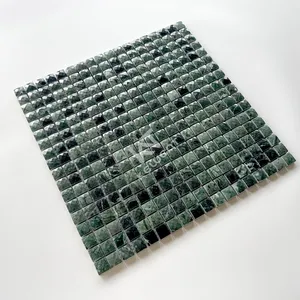 Mosaico di piastrelle in marmo di colore verde quadrato di Design personalizzato cinese popolare