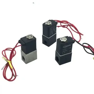 Valvola di controllo dell'aria 2 v1.5025-06 2v025-08 12v Volt 24vdc 2 2 vie compressore d'aria pneumatico solenoide elettrico ad azione diretta