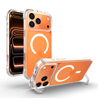 Casing HP TPU Custom Grosir, Transparan, Magnetik, untuk iPhone 17 16 15 14 12 11 Pro Max
