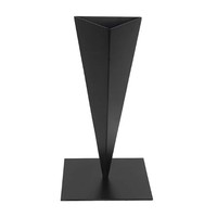Vase à fleurs triangulaire en fer forgé style Wabi-Sabi, arrangement floral noir, simple, antique, art populaire, pour salon et salle de réunion