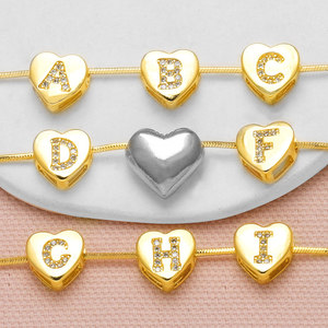 ASJEWELRY Collane con 26 Lettere a Forma di Cuore per Donne, Gioielli Alfabetici Placcati in Oro 18K, Collane con Iniziali 2603 Nkeb800 - Product Image 4