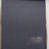 Tissu en lin 14S en popeline unie teinte en fil, tissé en fibres naturelles pour la production de chemises et textiles de maison