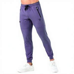 Men's Custom High Quality Casual Flared Jogger Track Pants Elastic Waistband Stacked Flare Polyester UV Protection Eco-Friendly - Product Image 2
