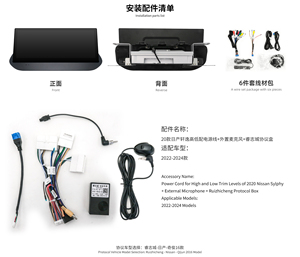 Autoradio Android avec écran tactile de 12,3 pouces, Carplay, caméra 360°, lecteur vidéo <span class=keywords><strong>GPS</strong></span> pour <span class=keywords><strong>Nissan</strong></span> X-Trail / Rogue 2022 2023 2024 - Product Image 3