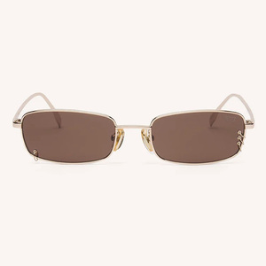Sifier Fashion Cadre en métal rectangulaire de haute qualité percé par des anneaux en or asymétriques dans <span class=keywords><strong>les</strong></span> deux lentilles - Product Image 1