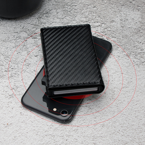 Factory Direct Card <b>Holder</b> Business Magnetic RFID Slim Block Pop up <b>Wallet</b> Luxury Leather for Gift - Product Image 4
