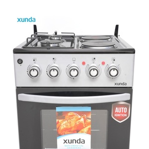 Cuisinière multifonctionnelle Xunda 2 gaz 2 électriques avec four et grill, 4 brûleurs - Product Image 4
