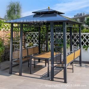 Pavillon, cour extérieure, villa, balcon, jardin, cabane en bois, parasol, <span class=keywords><strong>abri</strong></span> contre la pluie, terrasse sur le toit, pavillon, protection - Product Image 1